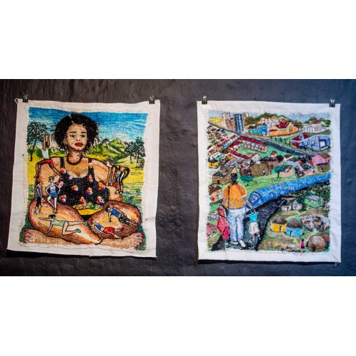 Works by Sarojani Naidoo, Corina Lemmer, Hermine Coleman and Dana Biddle