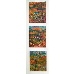 TRIPTYCH<br><br>1)  Red Land 2)  X Marks the Spot  3)  Noughts and Crosses
